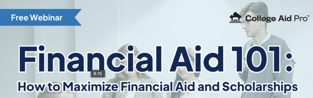 Advertisement: Virtual Financial Aid Workshop