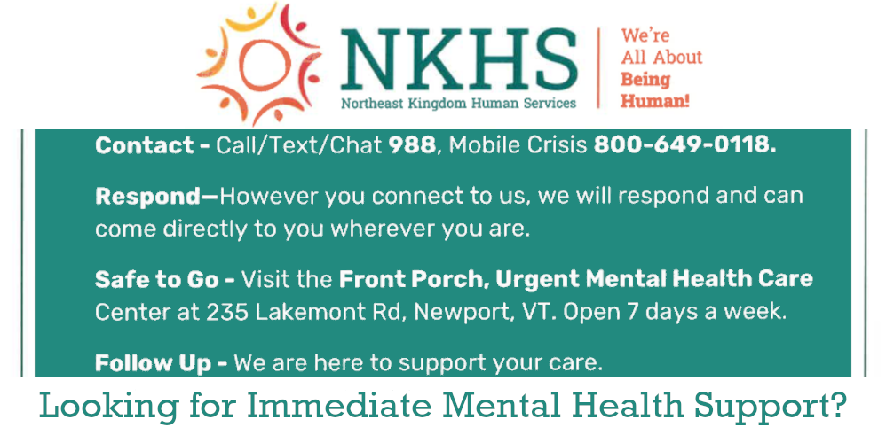Mental Health Resources in the NEK