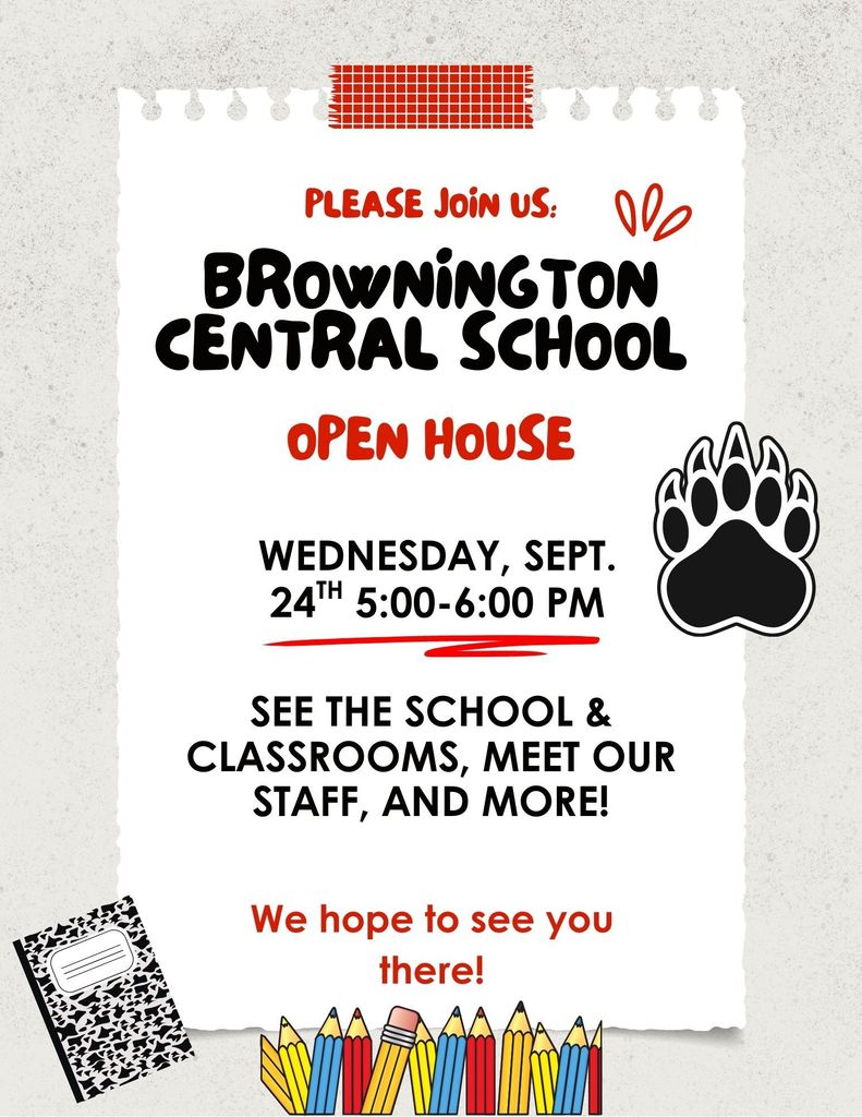 Flyer sharing information about open house on sept. 24 from 5-6
