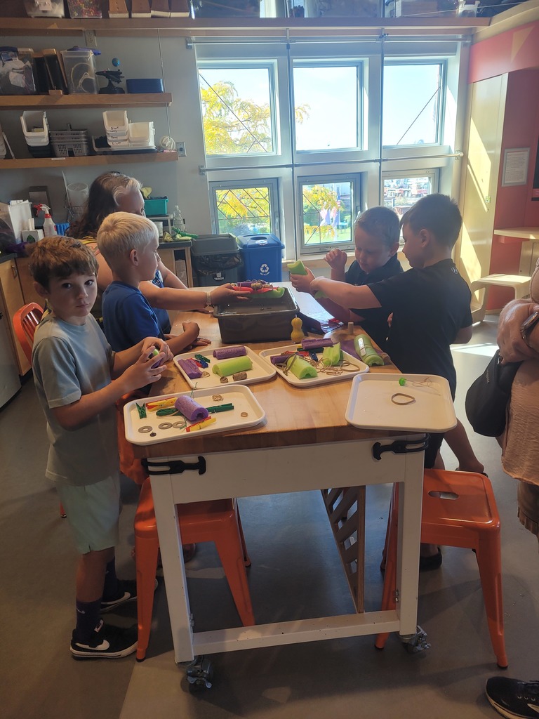 students doing activity at the ECHO center  