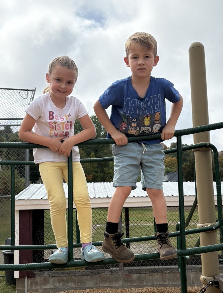 kids playing on the playground