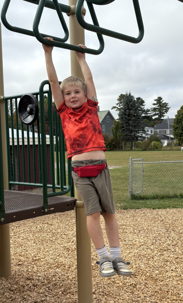 kids playing on the playground