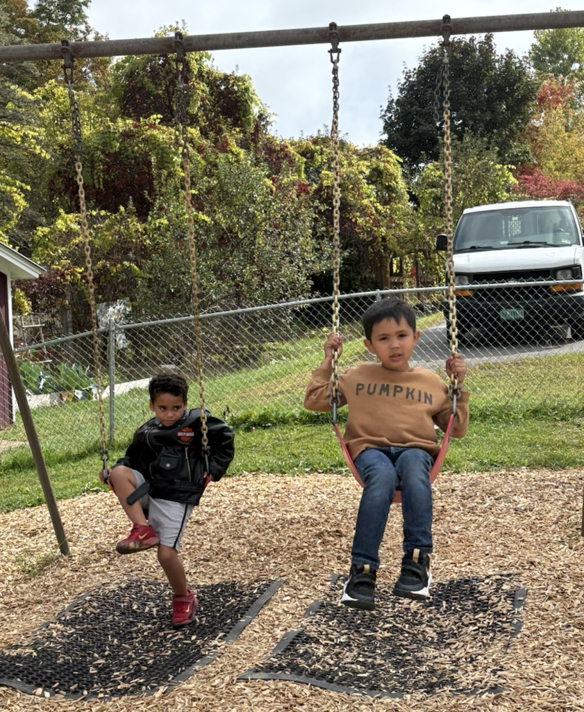 kids playing on the playground