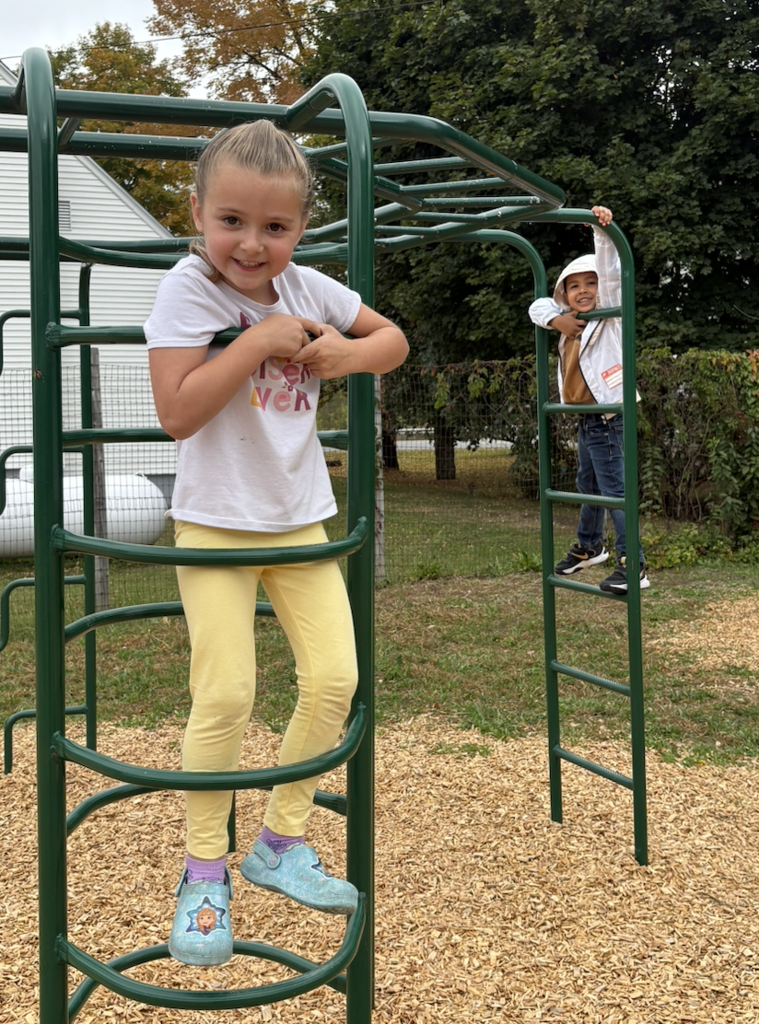 kids playing on the playground
