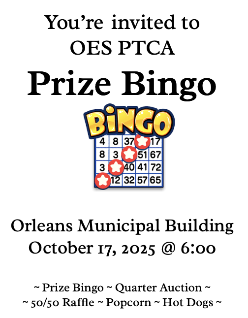 OES Prize Bingo