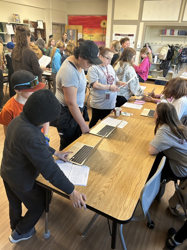 Students sharing stories