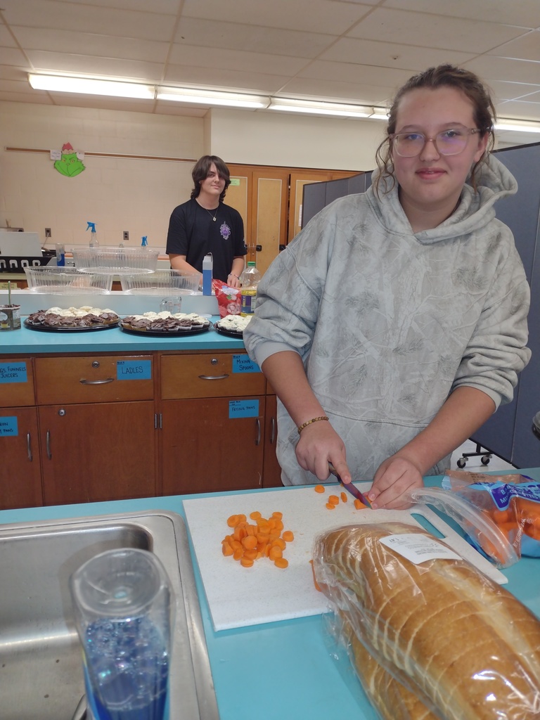 Hard at Work Making Dinner