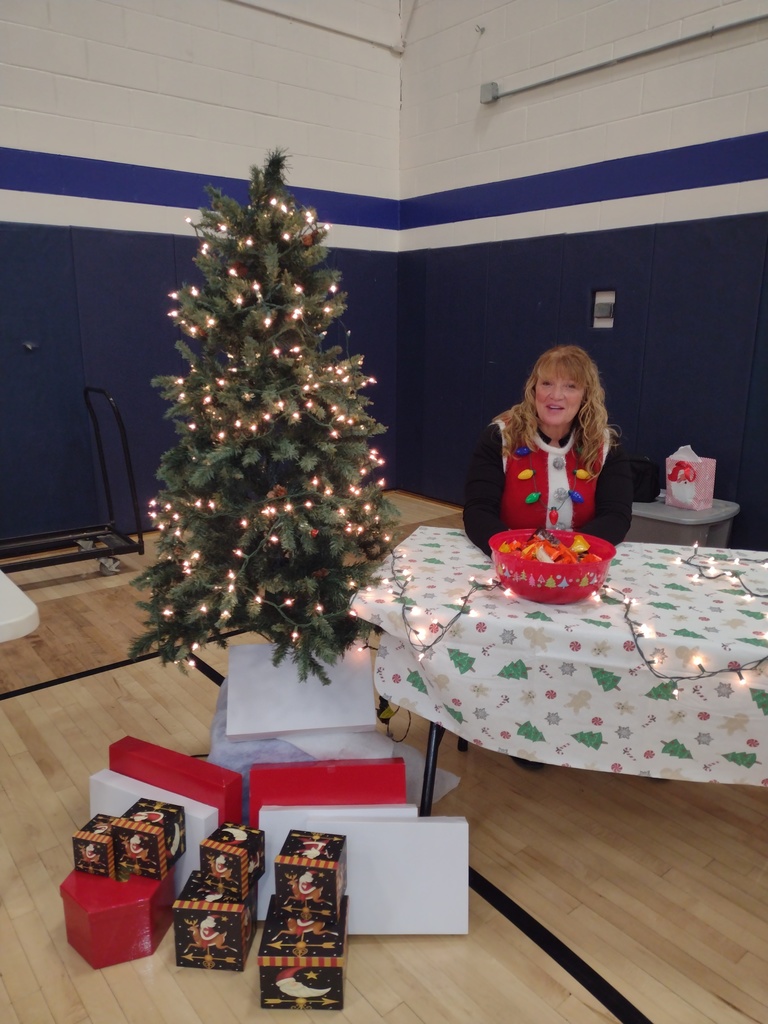 Mrs. Gonyaw in the Holiday Spirit