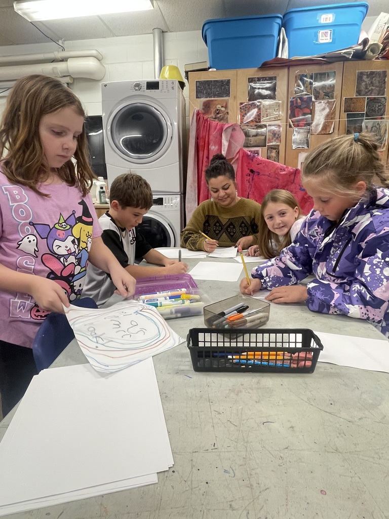 drawing in Art class