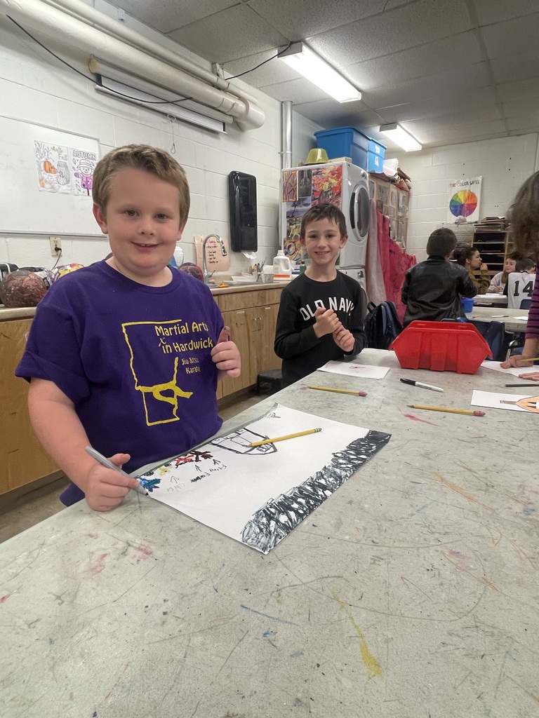 drawing in Art class