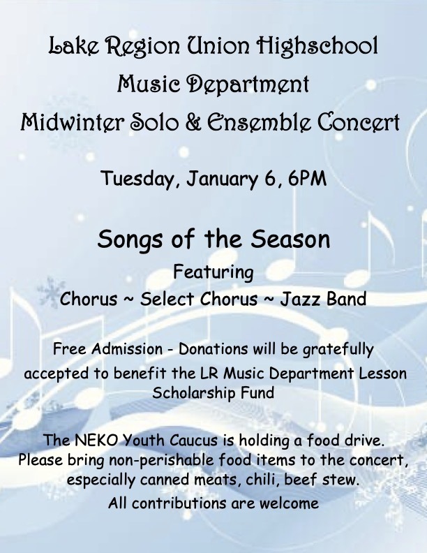 LRUHS music flyer