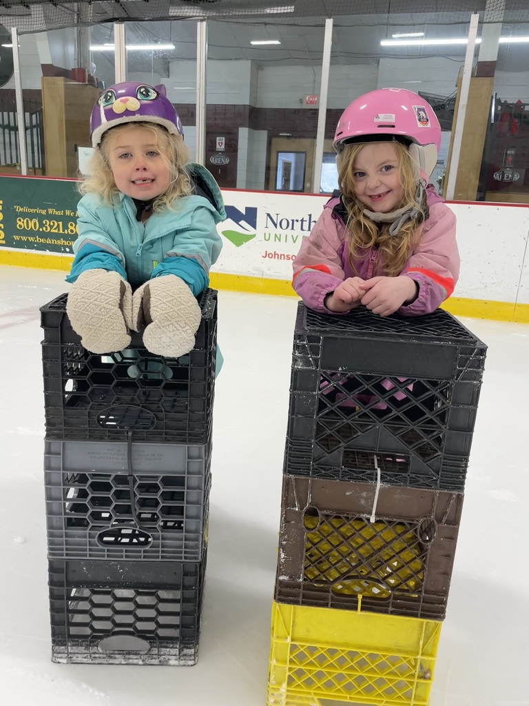 students ice skating