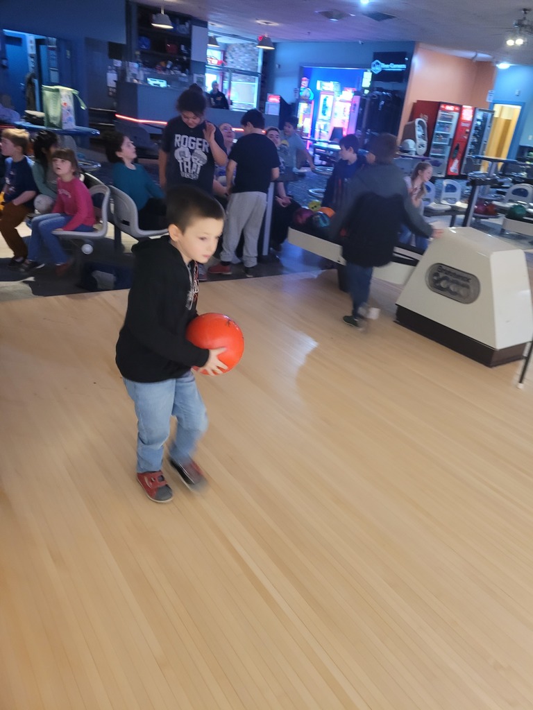 student bowling for winter activities 