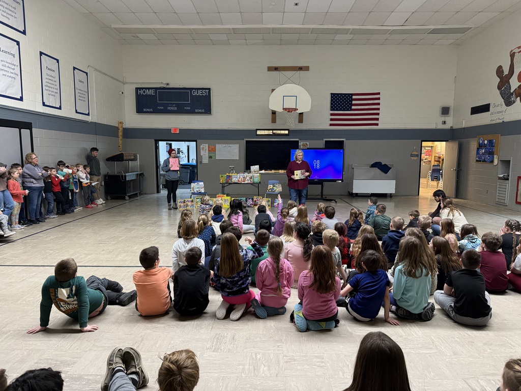 Ms Colette speaking to the students about the reasoning behind the donation