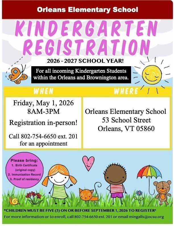 Kindergarten registration