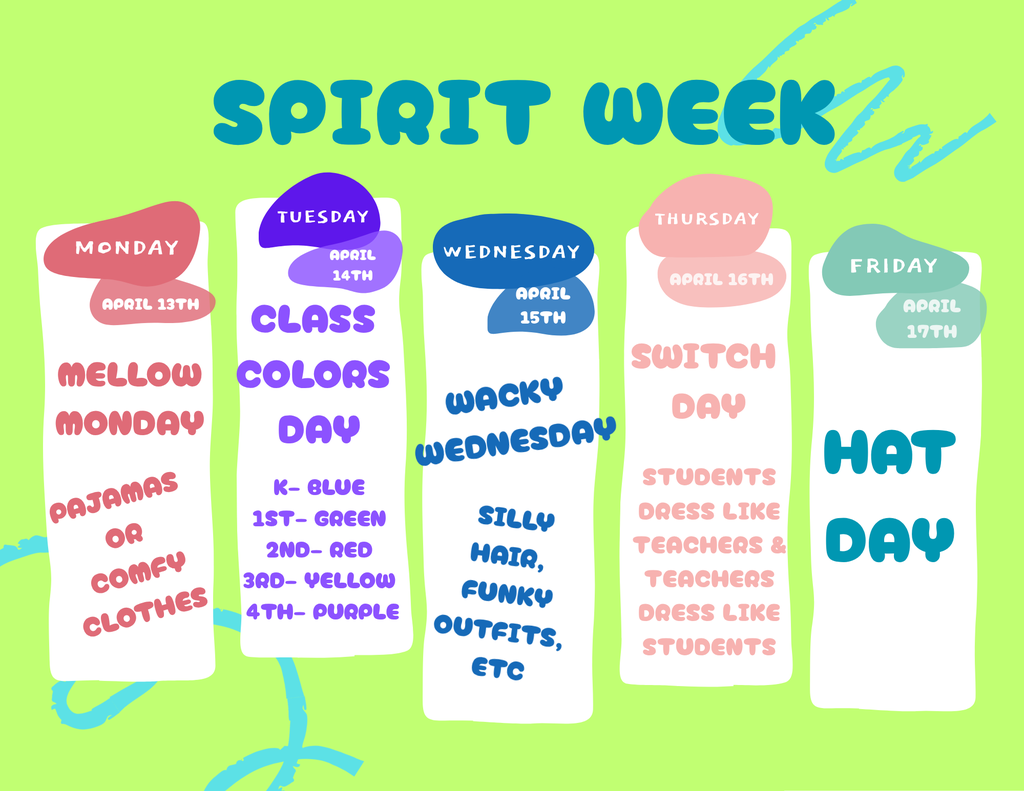 Spirit Week Flyer 