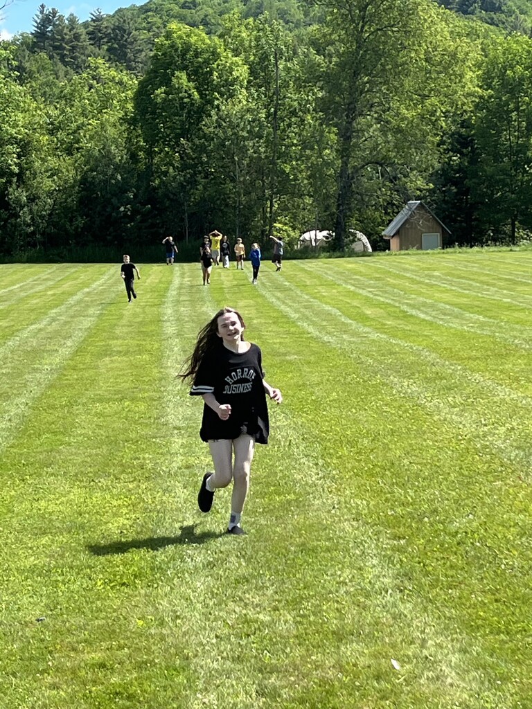students enjoying the sun