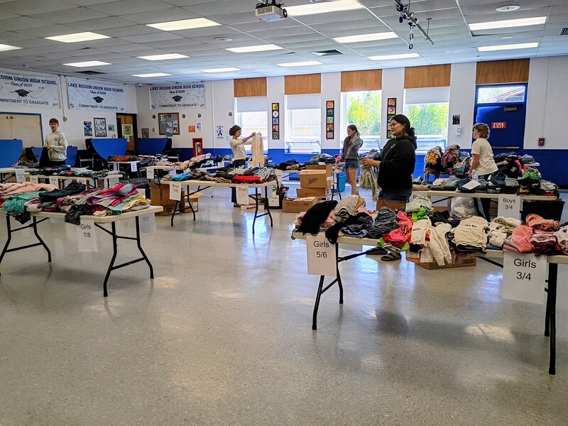 Sorting Clothes at LR