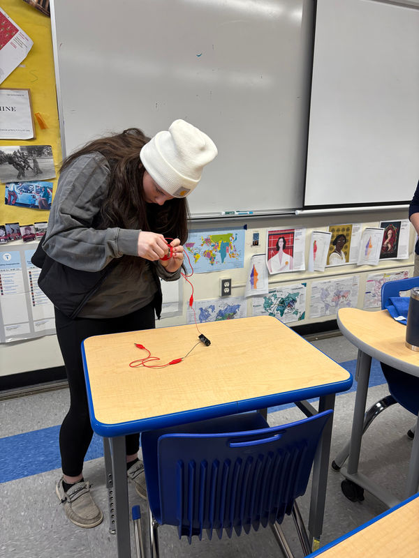 Student Powering an Invention