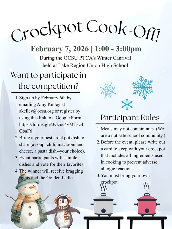 CrockPot Cook-Off Information