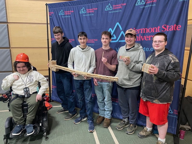 Team Two with their Bridge