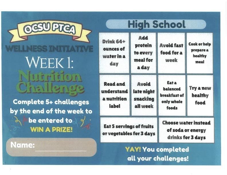 Wellness Challenge Handout Week I