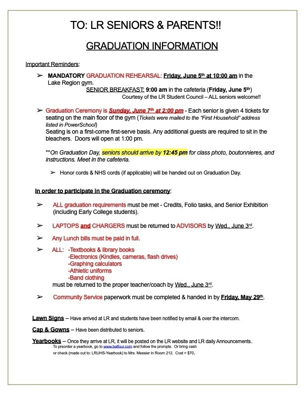 Graduation Details