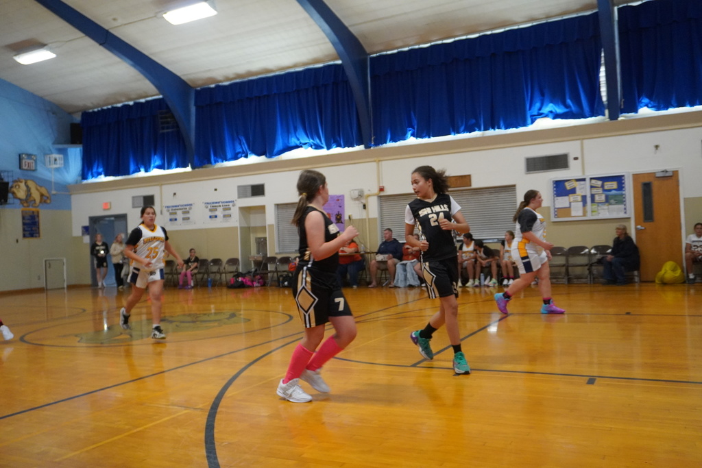 running down the court