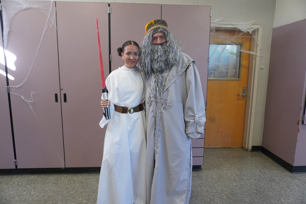 Superintendent Holtom with Staff