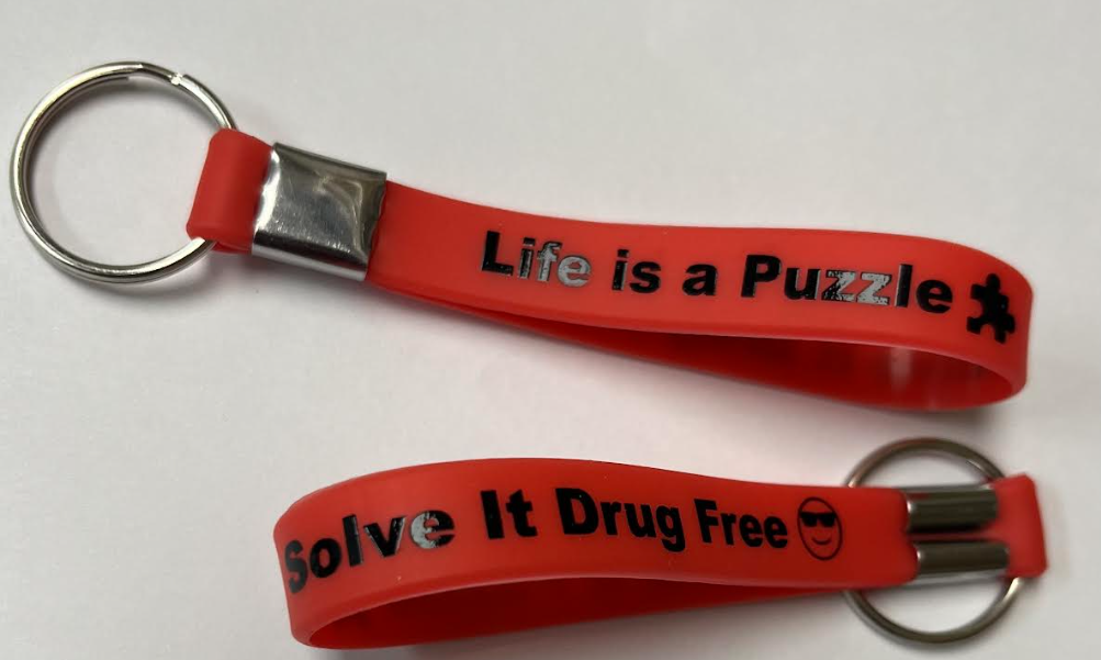 Life is a puzzle keychain