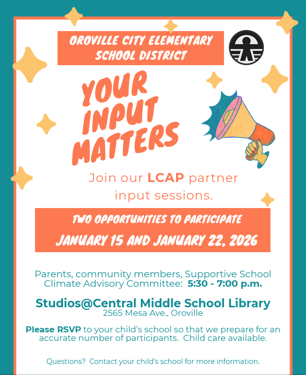 Flyer with teal and orange loudspeaker 