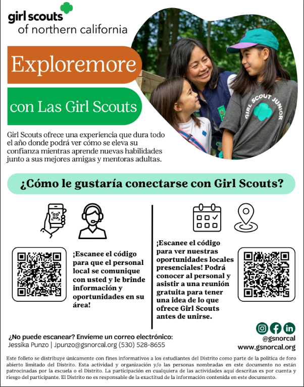 flyer with woman and 2 children scannable QR code