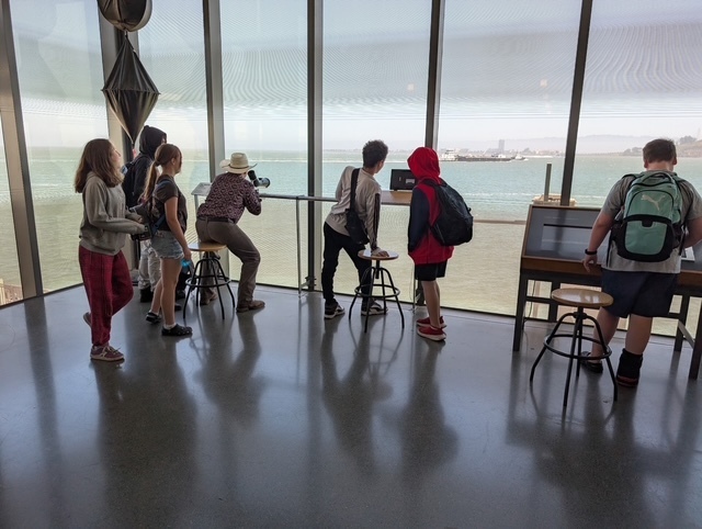 Students exploring the Exploratorium and San Francisco Bay