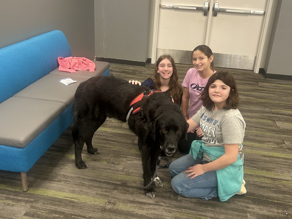 Buster with kids 