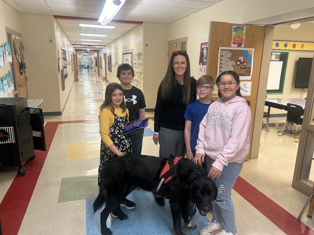 Buster with kids 