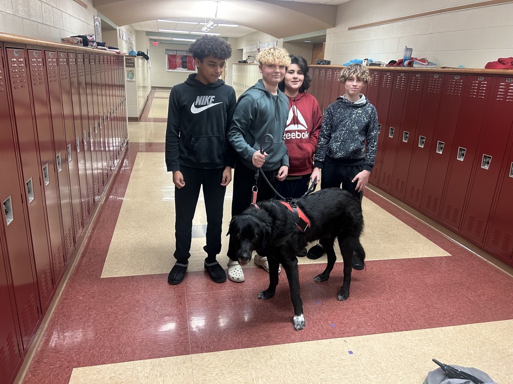 Buster with kids 