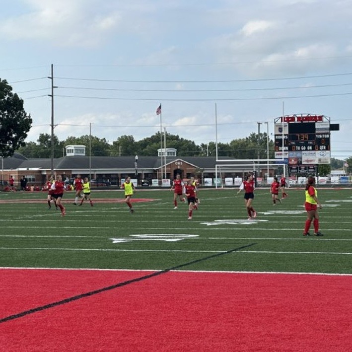 VGSoc: Halftime  Red Riders 1 Triway 0  halftime Scrimmage by our U12 Teams!