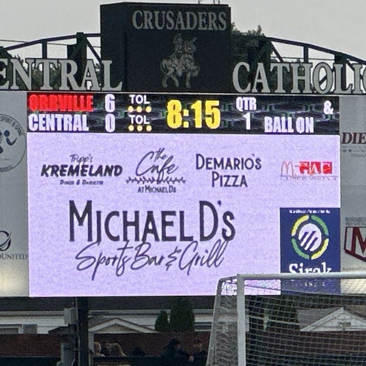 A bad snap over CCC punter had an alert Red Rider recovering for first score of the game!