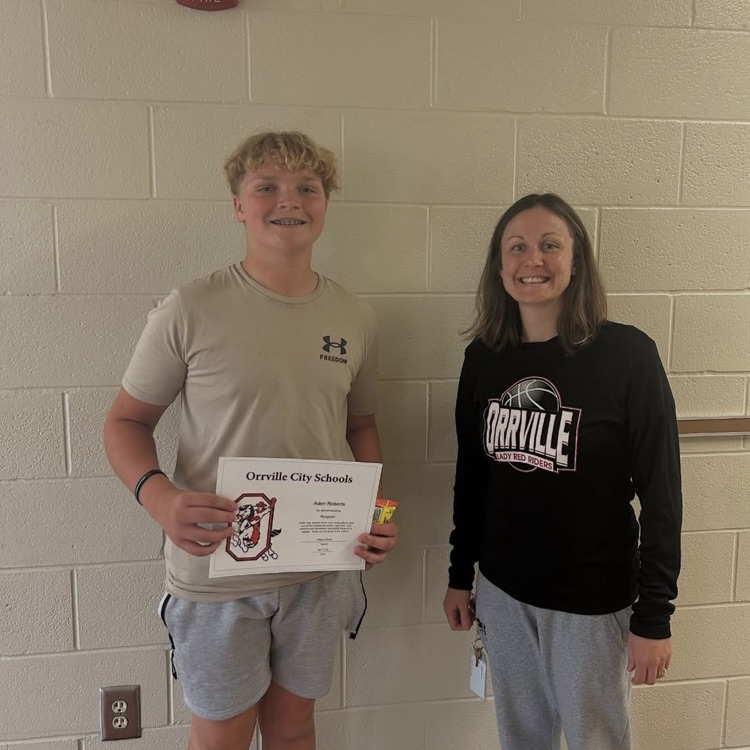 Way to go Aden leading by example!