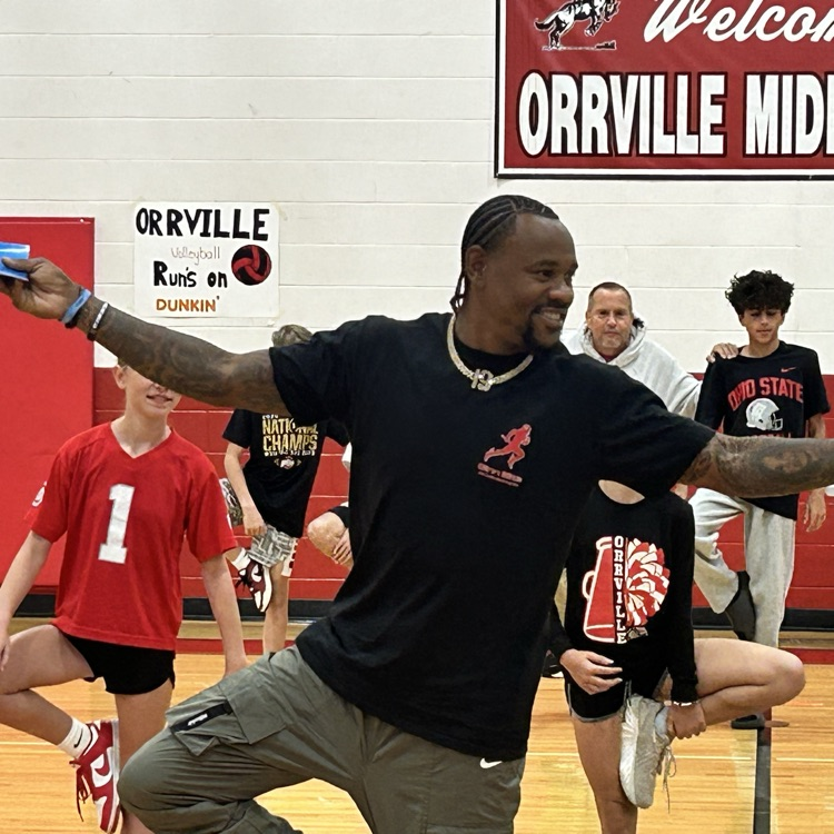 Ted Ginn Jr. came to talk to our students about the Team Tressel Fitness Challenge!