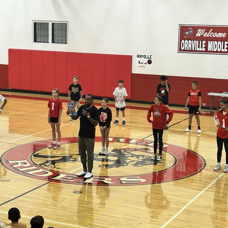 Ted Ginn Jr. came to talk to our students about the Team Tressel Fitness Challenge!