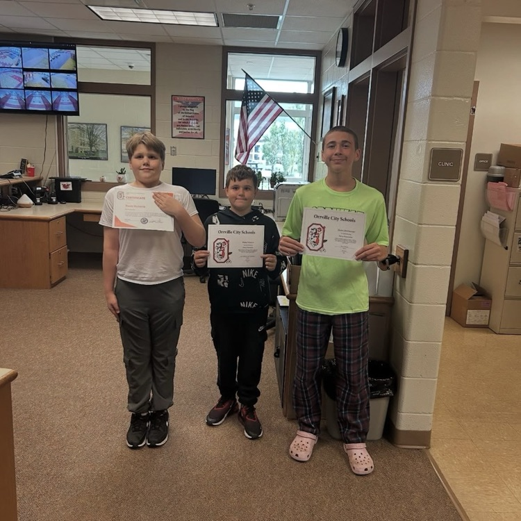 Students leading by example at OMS! 