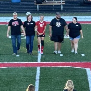 Tonight we honored our Senior Red Riders Girl ⚽️ Players! We wish the the best!