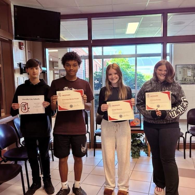 Positive referral students at OMS! Way to lead!