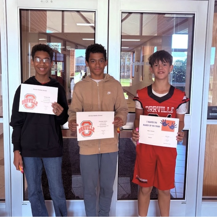 Positive referral students at OMS! Way to lead!