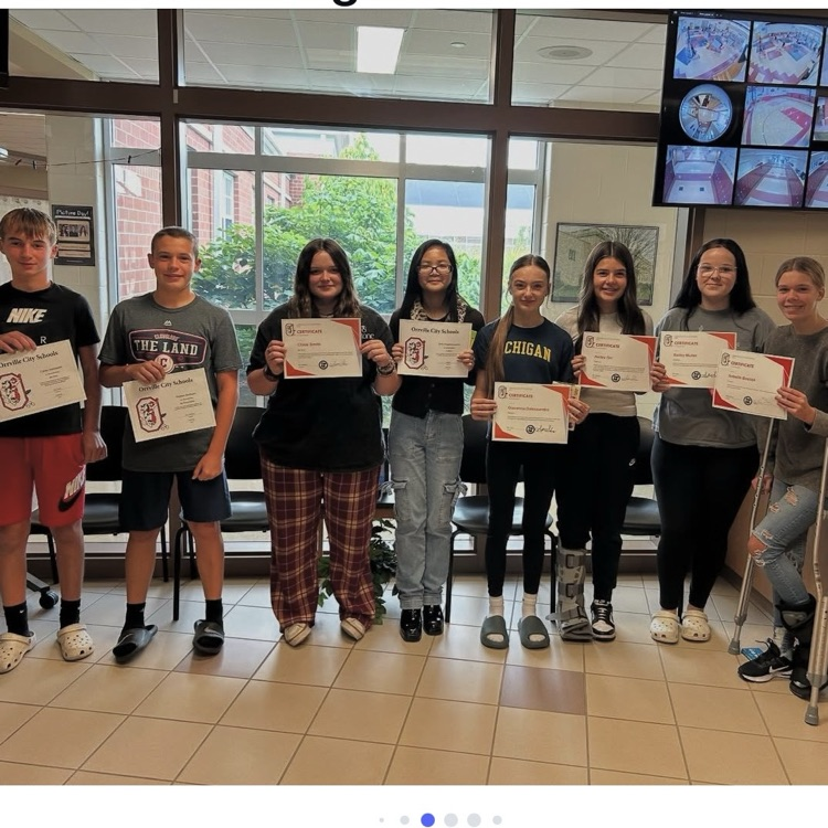 Positive referral students at OMS! Way to lead!