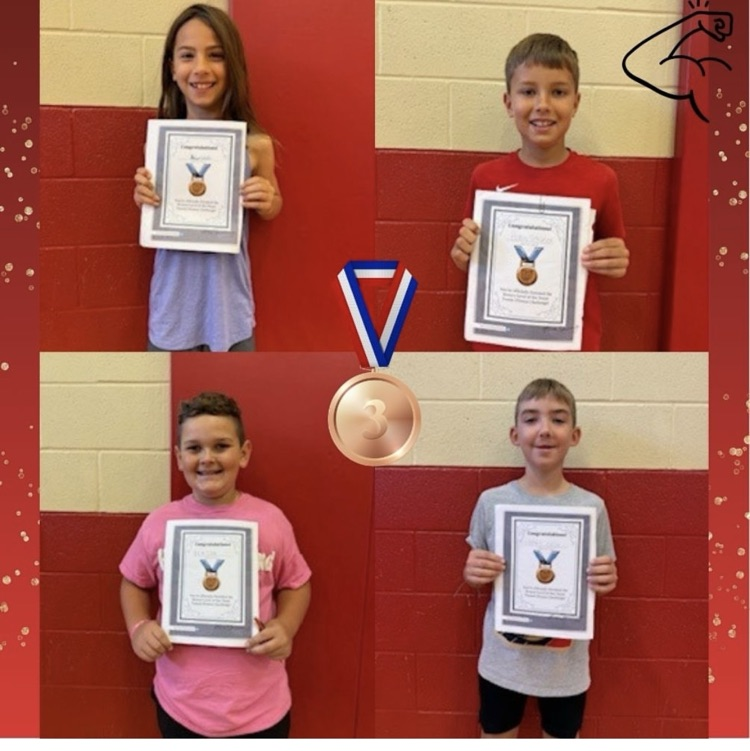 Some more bronze students in the Tressel fitness challenge!