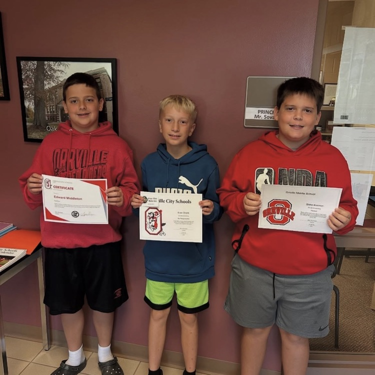 More Student Leaders at OMS leading by example!