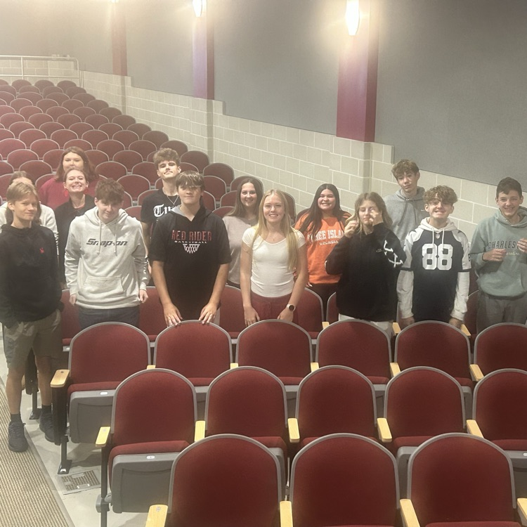 Stopped in the auditorium to see our students get ready for tonight’s performance! 