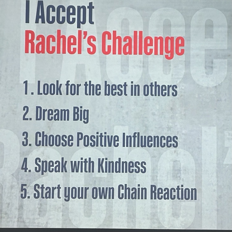 Rachel’s Challenge presentation to OHS students. 